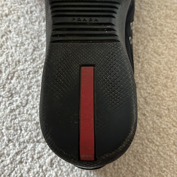 Prada Sneakers in Nylon with Leather Trim - Picture 3 of 9